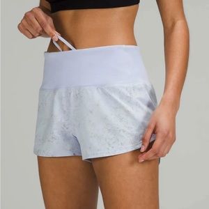 NWT Lululemon speed up shorts 2.5 inseam high rise